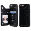 Six Cats Embossing Pattern Protective Case with Holder & Card Slots & Photo Frame