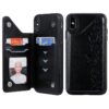 Six Cats Embossing Pattern Protective Case with Holder & Card Slots & Photo Frame