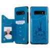 Skull Head Embossing Pattern Shockproof Protective Case with Holder & Card Slots & Wallet
