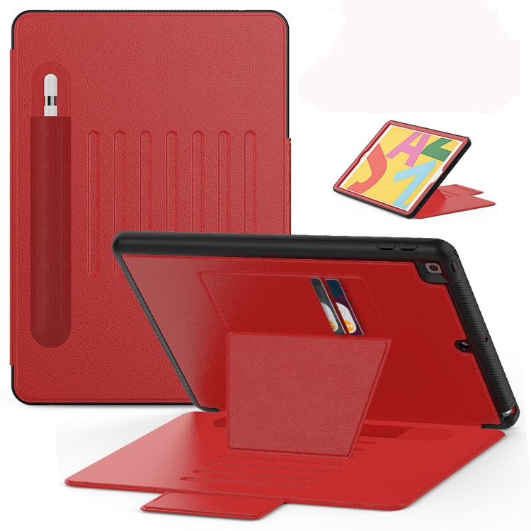 Multifunctional Tablet PC Protective Leather Case with Bracket & Card Slots & Pen Slot & Wake-up / Sleep Function