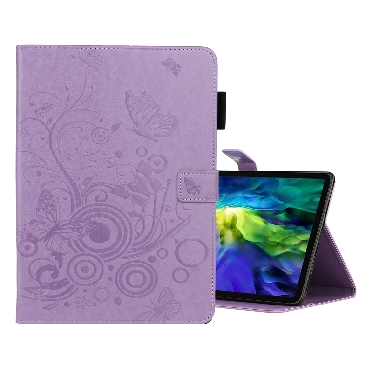 Butterflies Embossing Pattern Horizontal Flip Leather Case with Holder & Card Slot