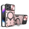 CD Texture Sliding Camshield Magnetic Holder Phone Case