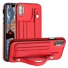 Shockproof Leather Phone Case with Wrist Strap