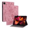 Butterfly Rose Embossed Leather Smart Tablet Case