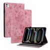 Butterfly Rose Embossed Leather Smart Tablet Case