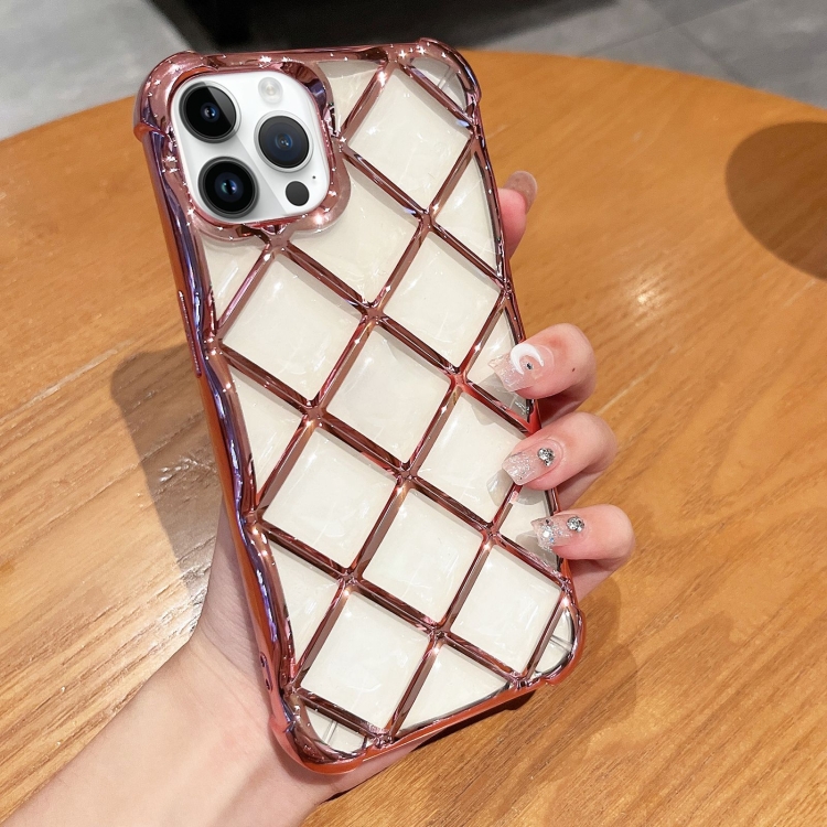 3D Diamond Lattice Laser Engraving Phone Case