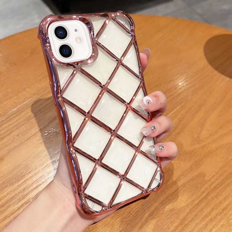 3D Diamond Lattice Laser Engraving Phone Case