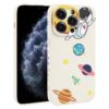 Hug Moon Astronaut Pattern TPU Phone Case