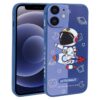 Color Contrast Astronaut Pattern TPU Phone Case