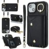 Zipper Card Bag Phone Case with Dual Lanyard