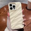 Solid Color Wave Texture TPU Phone Case