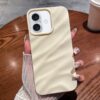 Solid Color Wave Texture TPU Phone Case