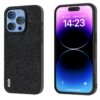 ABEEL Cross Texture Genuine Leather Phone Case