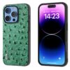 ABEEL Genuine Leather Ostrich Texture Phone Case