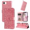 Embossed Sunflower Leather Phone Case