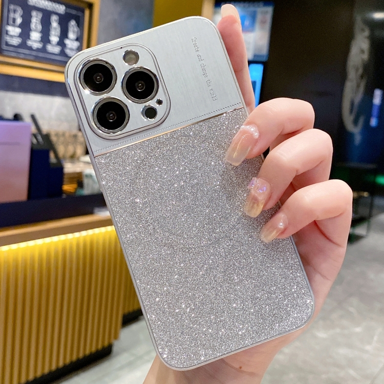 Magsafe Magnetic Metallic Glitter Powder Shockproof Phone Case