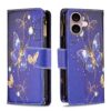 Colored Drawing Pattern Zipper Phone Leather Case