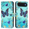 Colored Drawing Pattern Plain Weave Leather Phone Case