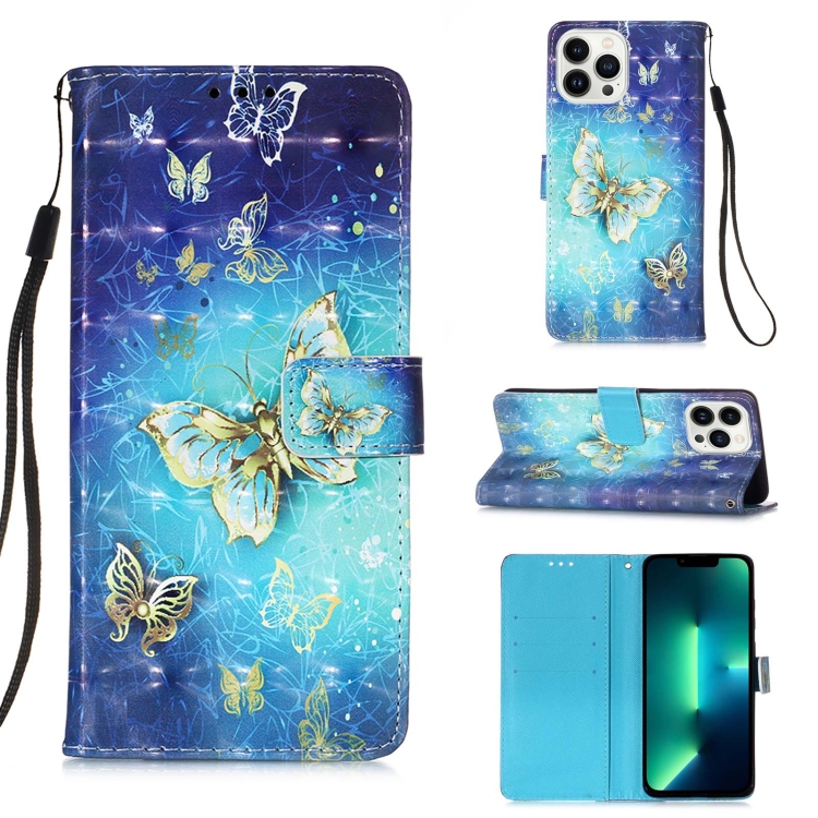 3D Painting Horizontal Flip Leather Phone Case