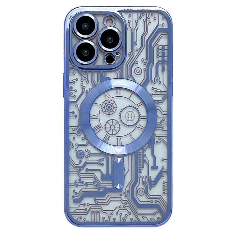 Electroplated Circuit Board Pattern MagSafe Phone Case