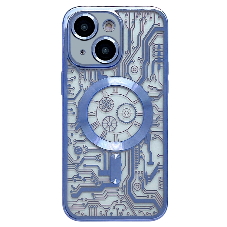 Electroplated Circuit Board Pattern MagSafe Phone Case