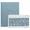 Square Button 360 Degree Rotatable Bluetooth Keyboard Leather Case