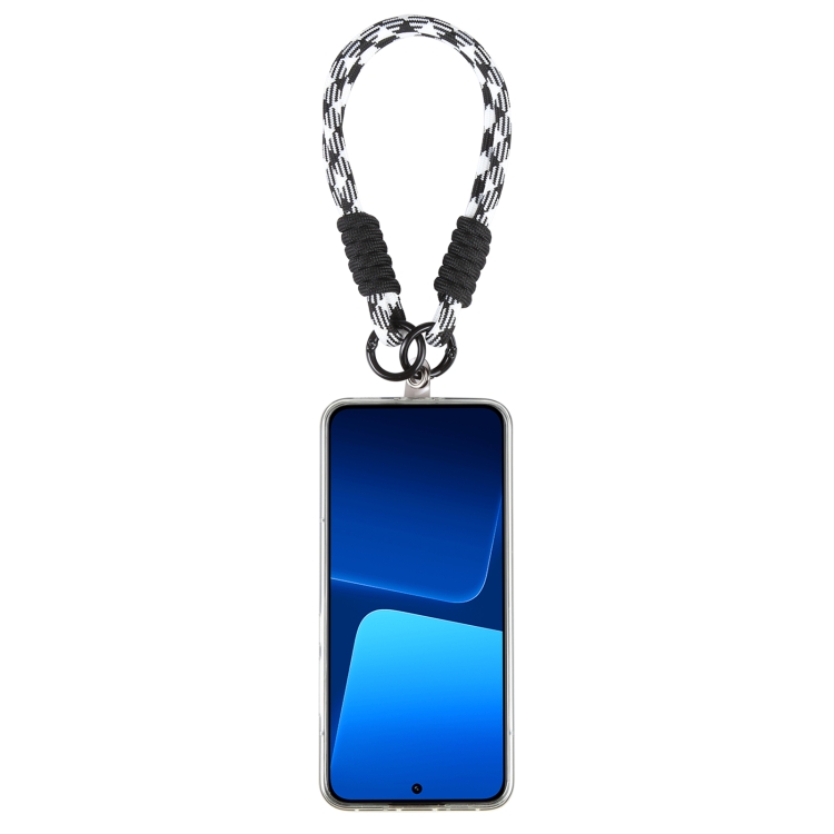 Dopamine Color Double Buckle Twist Rope Short Lanyard