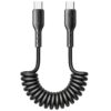 JOYROOM SA38-CC3 60W USB-C / Type-C to USB-C / Type-C Coiled Fast Charging Data Cable