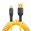 XJ-U101 USB to Micro USB Spring Charging Data Cable, Length: 1.5m
