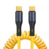XJ-U101 USB-C / Type-C to USB-C / Type-C Spring Charging Data Cable, Length: 1.5m