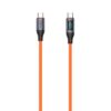 TOTU CB-7-CC 100W USB-C / Type-C to Type-C Digital Display Fast Charging Silicone Cable, Length: 1m