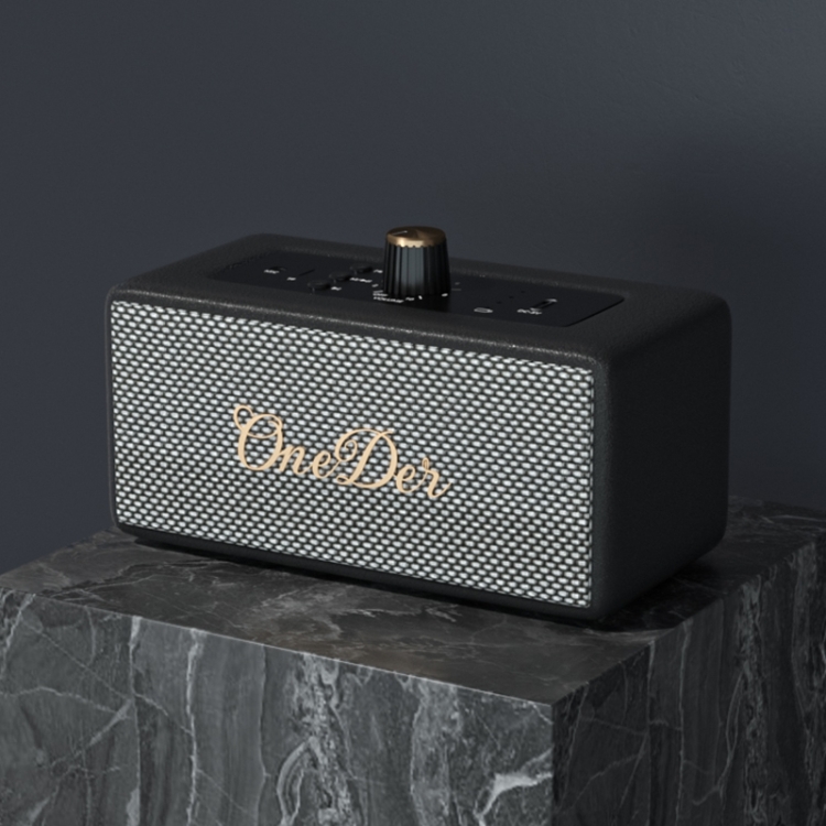 Oneder D3 Retro Leather Casing 30W Dual Units Wireless Bluetooth Speaker