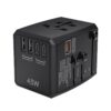 HHT905 PD 45W Dual USB+Dual Type-C Interface Multi-function Universal Travel Conversion Plug