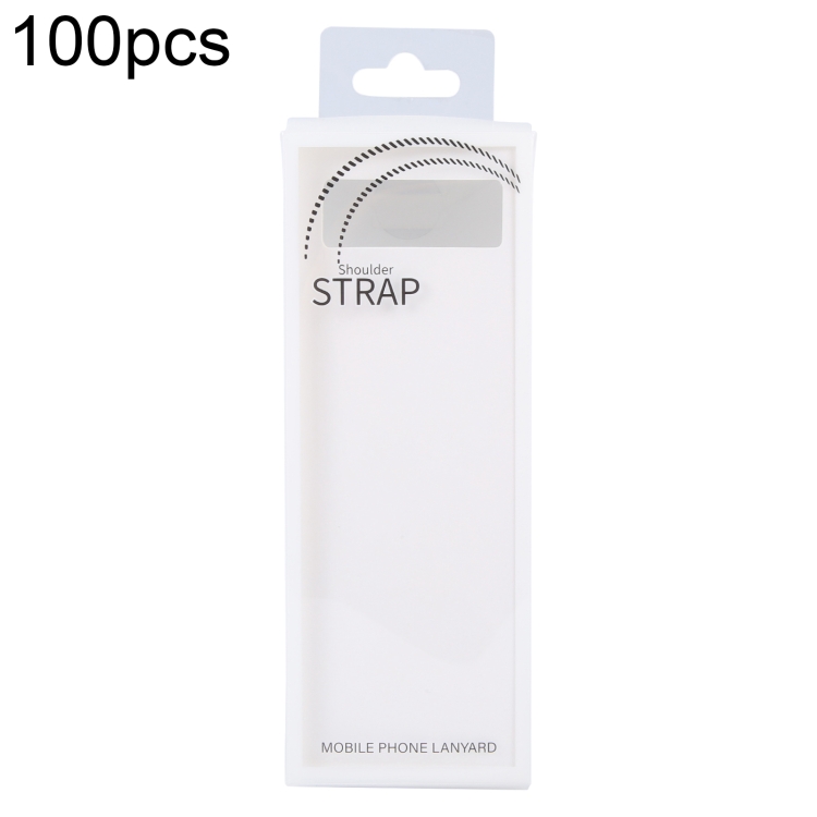 100pcs Long Lanyard Packaging Box