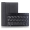 A13B Lambskin Texture Bluetooth Touch Keyboard Leather Tablet Case with Pen Slot