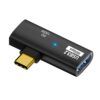 2 in 1 10Gbps PD 100W USB-C / Type-C Charging Side-bend Transfer Adapter