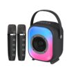 NewRixing NR168W Portable Colorful Bluetooth Speaker Home Dual Mic Karaoke Speaker