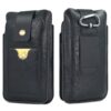 6.5-7.2 inch Universal Retro Magnetic Buckle Double Layer Phone Waist Bag
