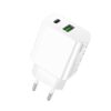 ROCK T43 PD 20W Dual Port USB-A+USB-C / Type-C Charger Adapter