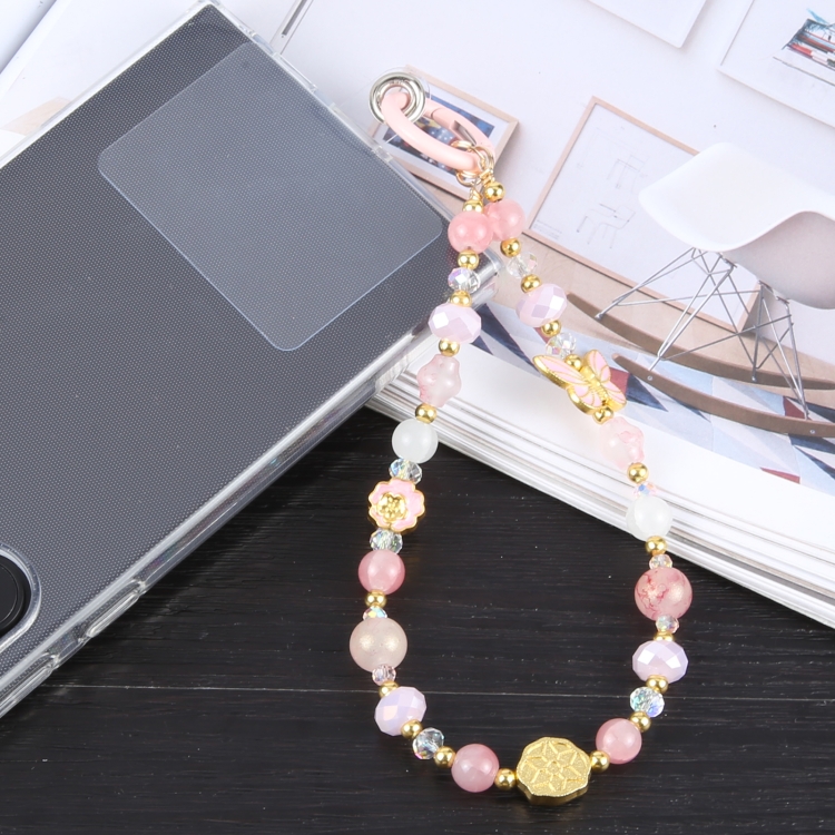 Mobile Phone Anti-lost Auspicious Bead Chain Short Lanyard