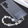 Mobile Phone Anti-lost Crystal Rhinestone Bead Chain Short Lanyard