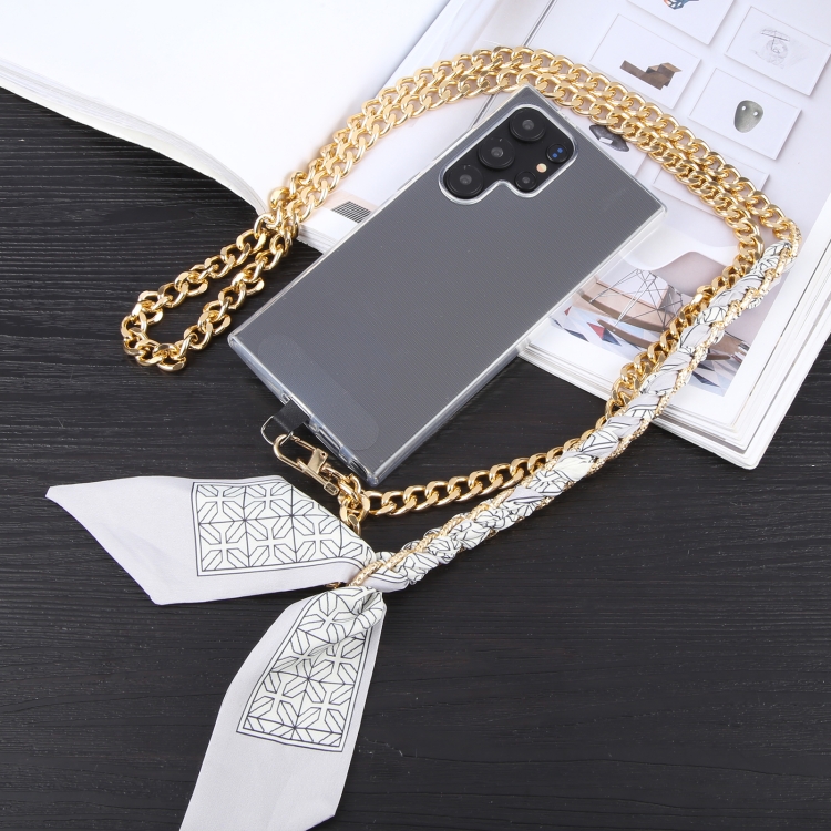 Mobile Phone Anti-lost Silk Scarf Half Pack Long Lanyard