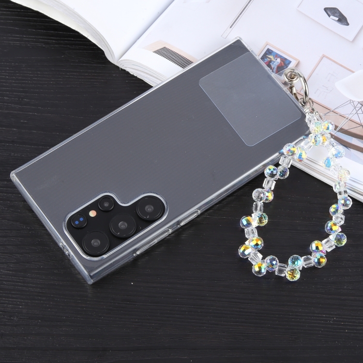 Colorful Crystal Bead Chain Anti-lost Phone Short Lanyard