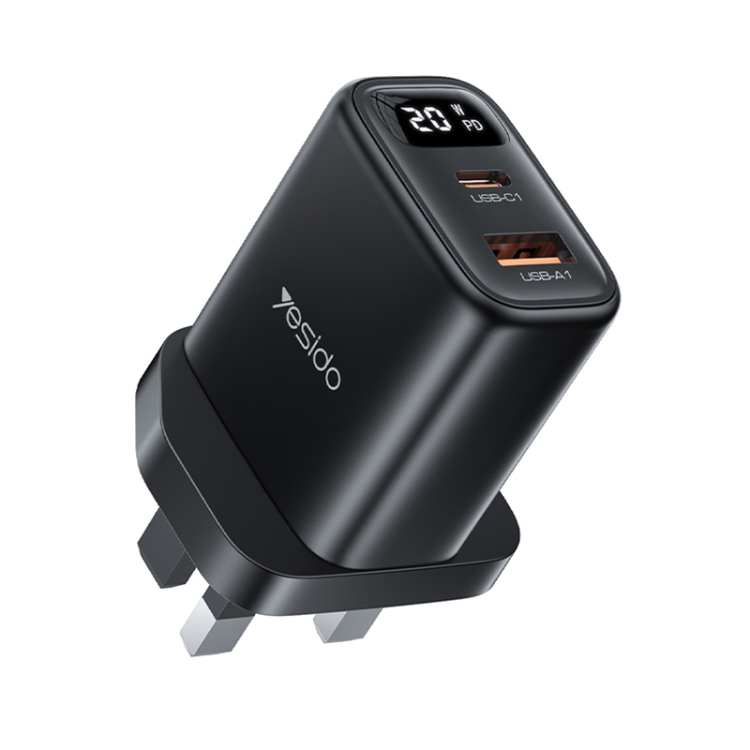 Yesido YC87 PD 20W USB-C / Type-C + USB Digital Display Charger