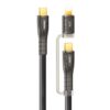 REMAX RC-C165 Prime 1.2m 60W Type-C to Type-C + 8 Pin Braided Fast Charging Cable