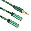 3.5mm Male to Dual 3.5mm Female 2 in 1 Audio Adapter Cable