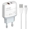 LDNIO Q229 QC3.0 / PD20W USB + Type-C Fast Charger with 1m USB to Micro USB Cable