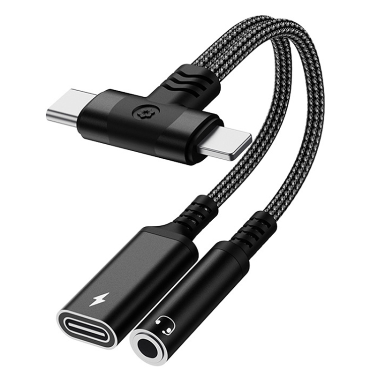 4 in 1 8 Pin / Type-C to Type-C, 3.5mm Audio Adapter Cable