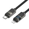 hoco U137 USB-C / Type-C to 8 Pin Line PD Charging Data Cable with Display