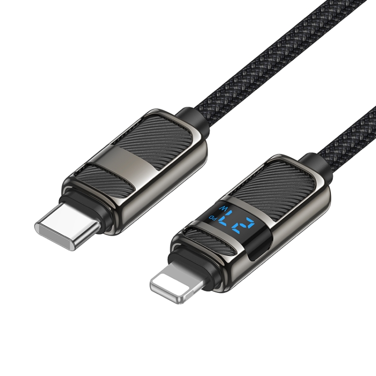 hoco U137 USB-C / Type-C to 8 Pin Line PD Charging Data Cable with Display